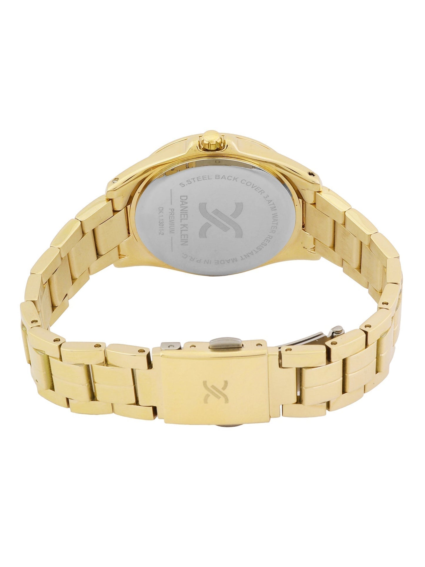 Daniel Klein Elite Silver Dial Gold Watch - DK.1.13011-3 Kiwi Watches