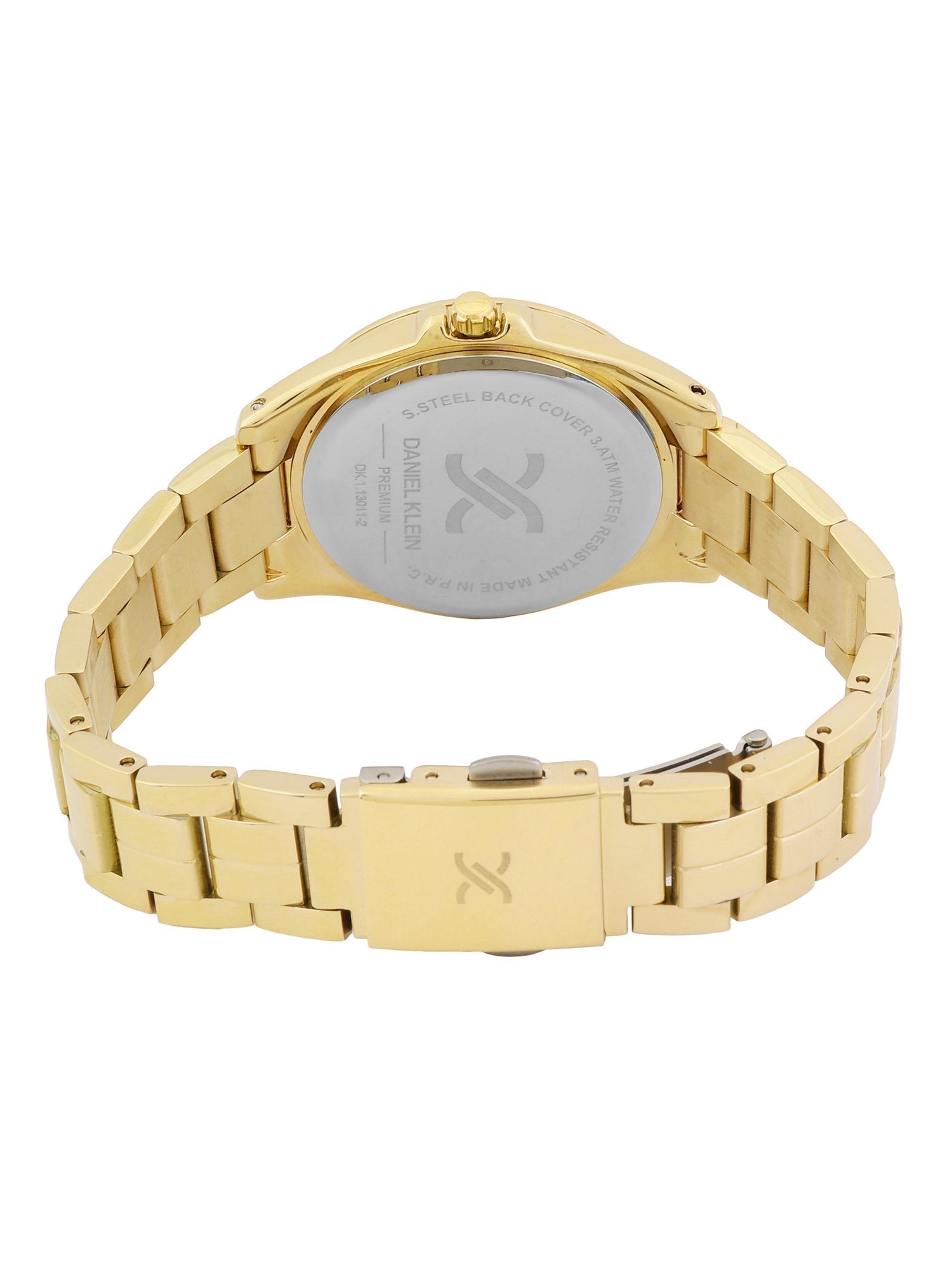 Daniel Klein Elite Silver Dial Gold Watch - DK.1.13011-3 Kiwi Watches