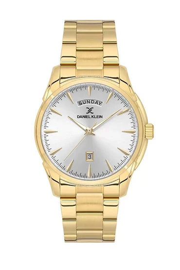 Daniel Klein Steely Date Window Gold Watch - DK.1.13864-2 Kiwi Watches