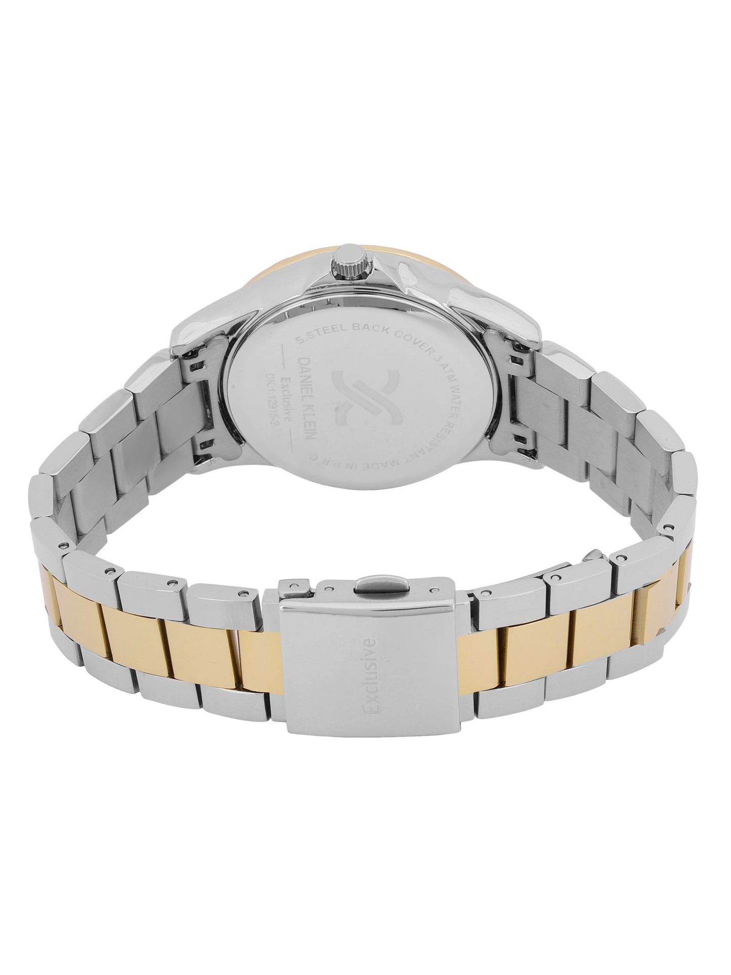 Daniel Klein Exclusive Dimond Multifuntion Black Dial Two Tone Watch - DK.1.12915-4 Kiwi Watches
