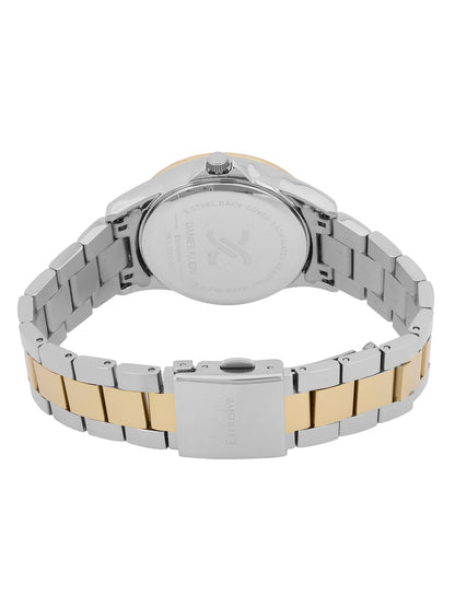 Daniel Klein Exclusive Dimond Multifuntion Black Dial Two Tone Watch - DK.1.12915-4 Kiwi Watches