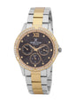Daniel Klein Exclusive Dimond Multifuntion Black Dial Two Tone Watch - DK.1.12915-4 Kiwi Watches