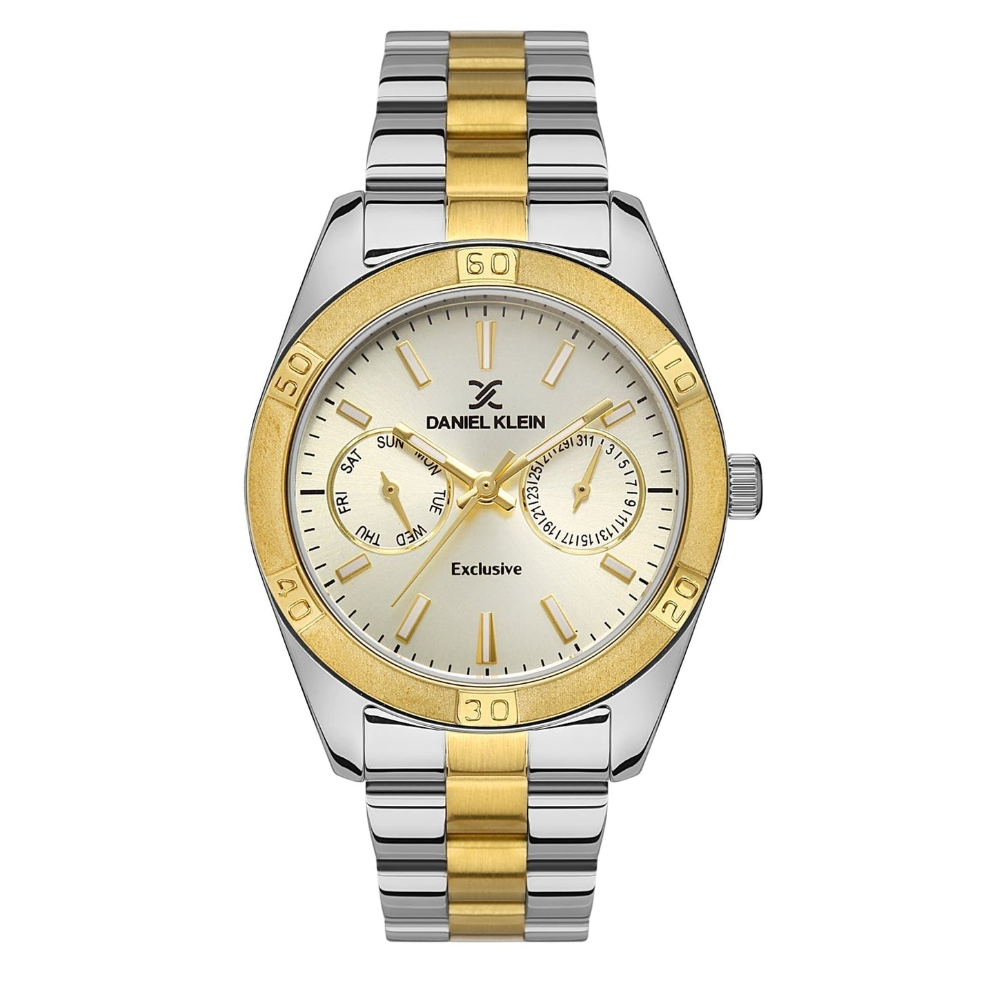 Daniel Klein Exclusive Multifunction Champagne Dian Two Tone Watch - DK.1.13568-5 Kiwi Watches