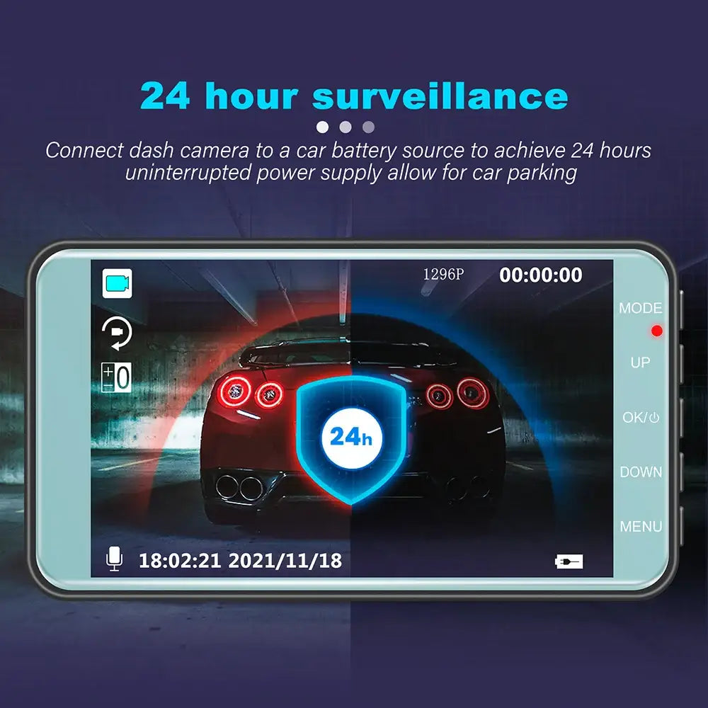 Dash Cam (Full HD - Front & Rear) Habicare