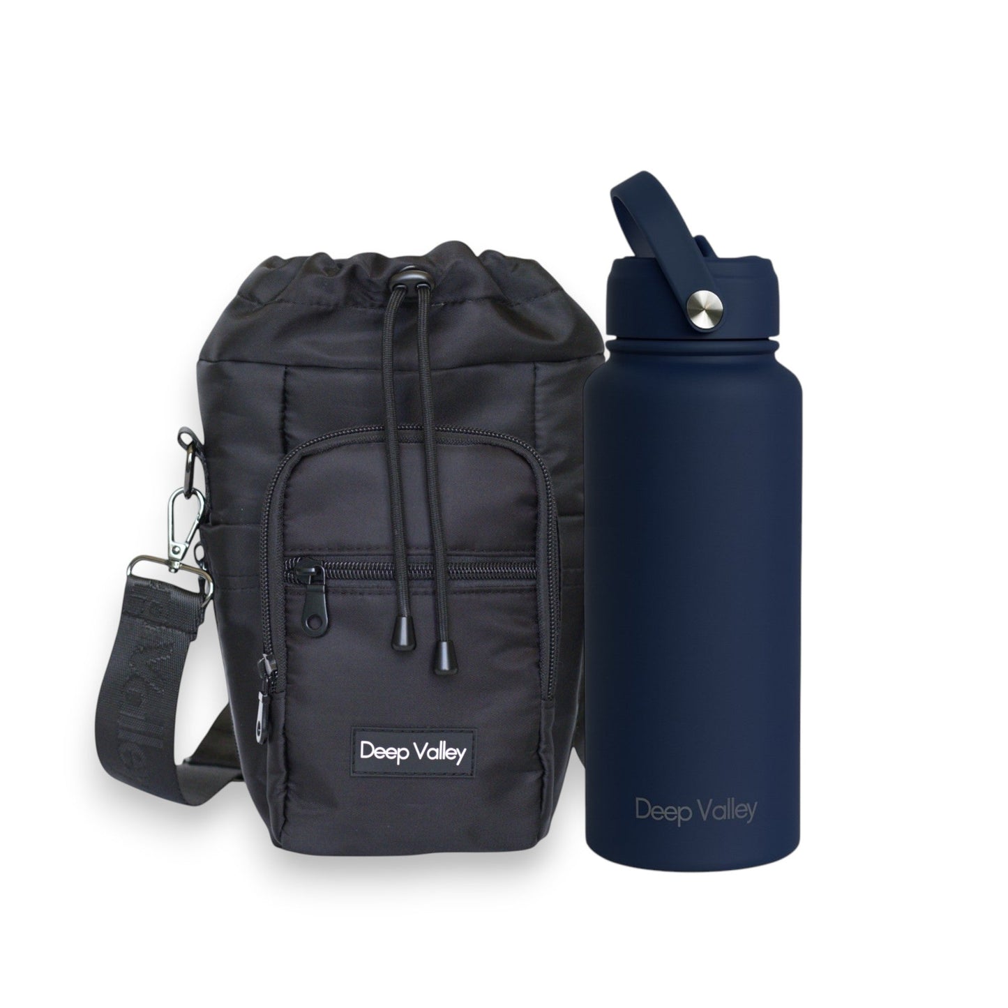Bundle: Indigo Blue 1L Insulated Bottle + DayTrip Mini Bag - ShopHub