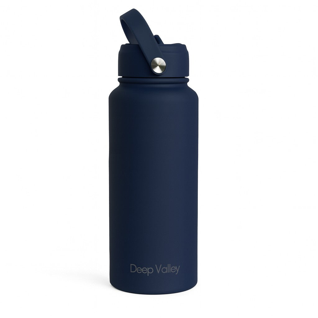 Bundle: Indigo Blue 1L Insulated Bottle + DayTrip Mini Bag - ShopHub