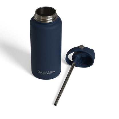 Bundle: Indigo Blue 1L Insulated Bottle + DayTrip Mini Bag - ShopHub