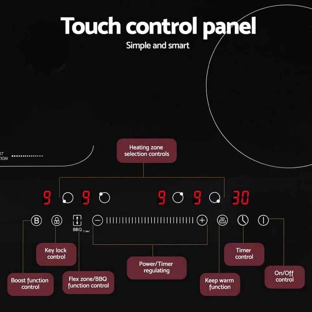 Devanti Induction Cooktop 60cm Electric Cooker