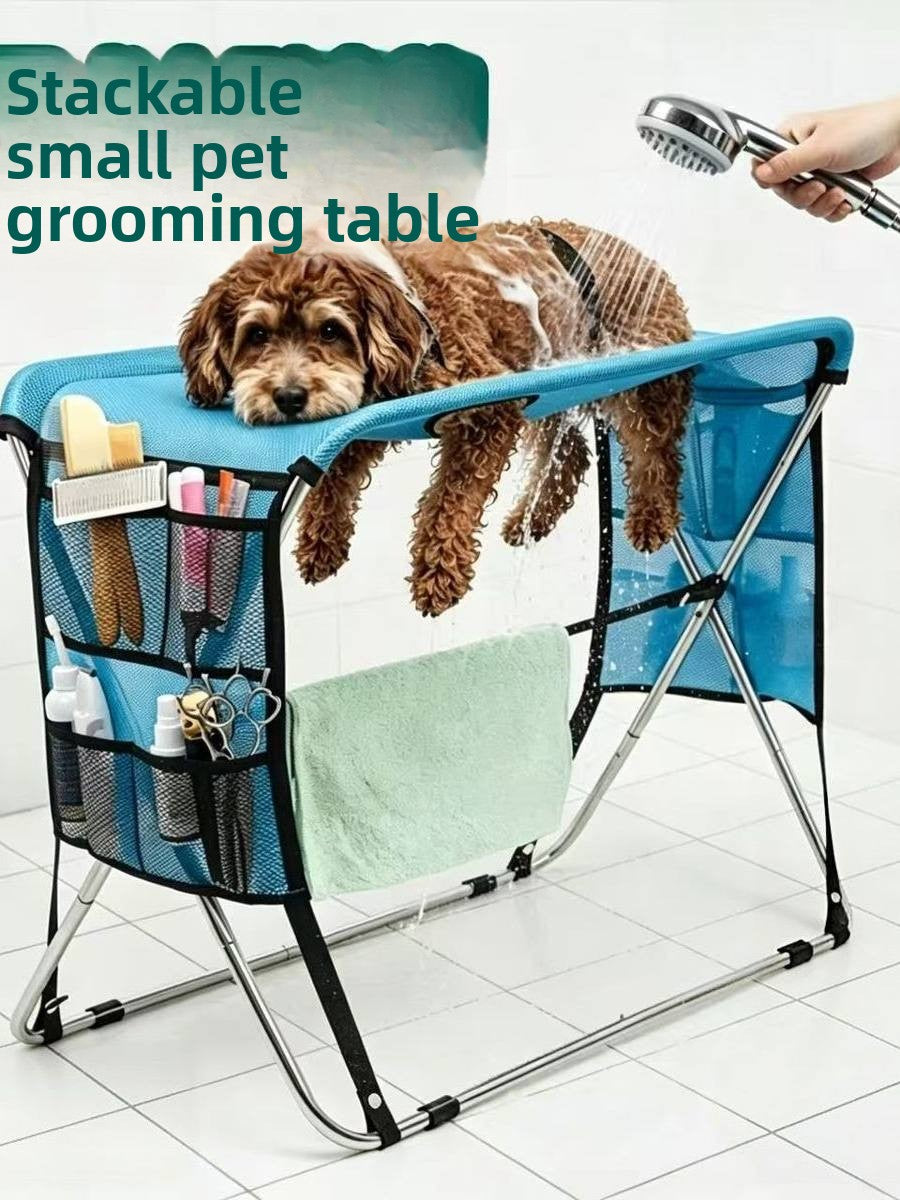 Fold & Groom Pet Grooming Table for Cats & Dogs