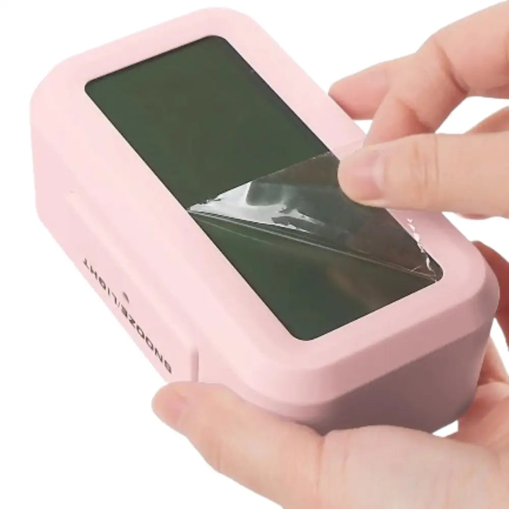 Digital Alarm Clock – Battery Operated with Indoor Temperature & Light Sensor Backlight (3 colors available) Habicare