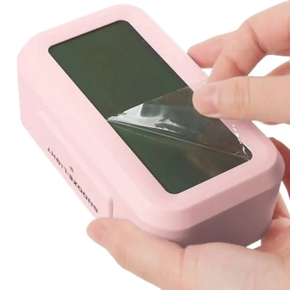 Digital Alarm Clock – Battery Operated with Indoor Temperature & Light Sensor Backlight (3 colors available) Habicare