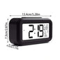 Digital Alarm Clock – Battery Operated with Indoor Temperature & Light Sensor Backlight (3 colors available) Habicare