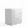 Monaco' White chest of 3 drawers