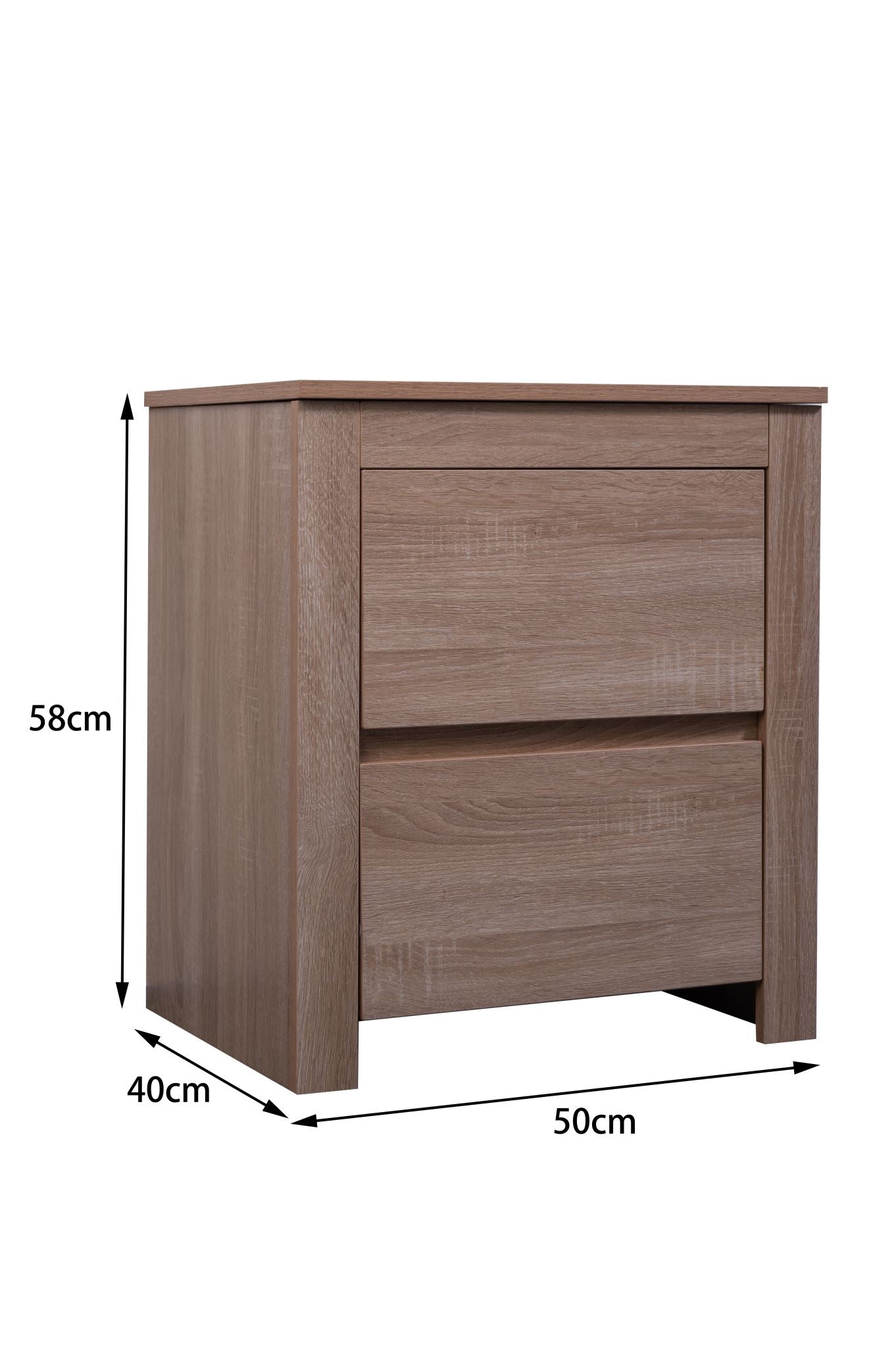 'Byron' Light Oak Bedside Table sue-e furniture