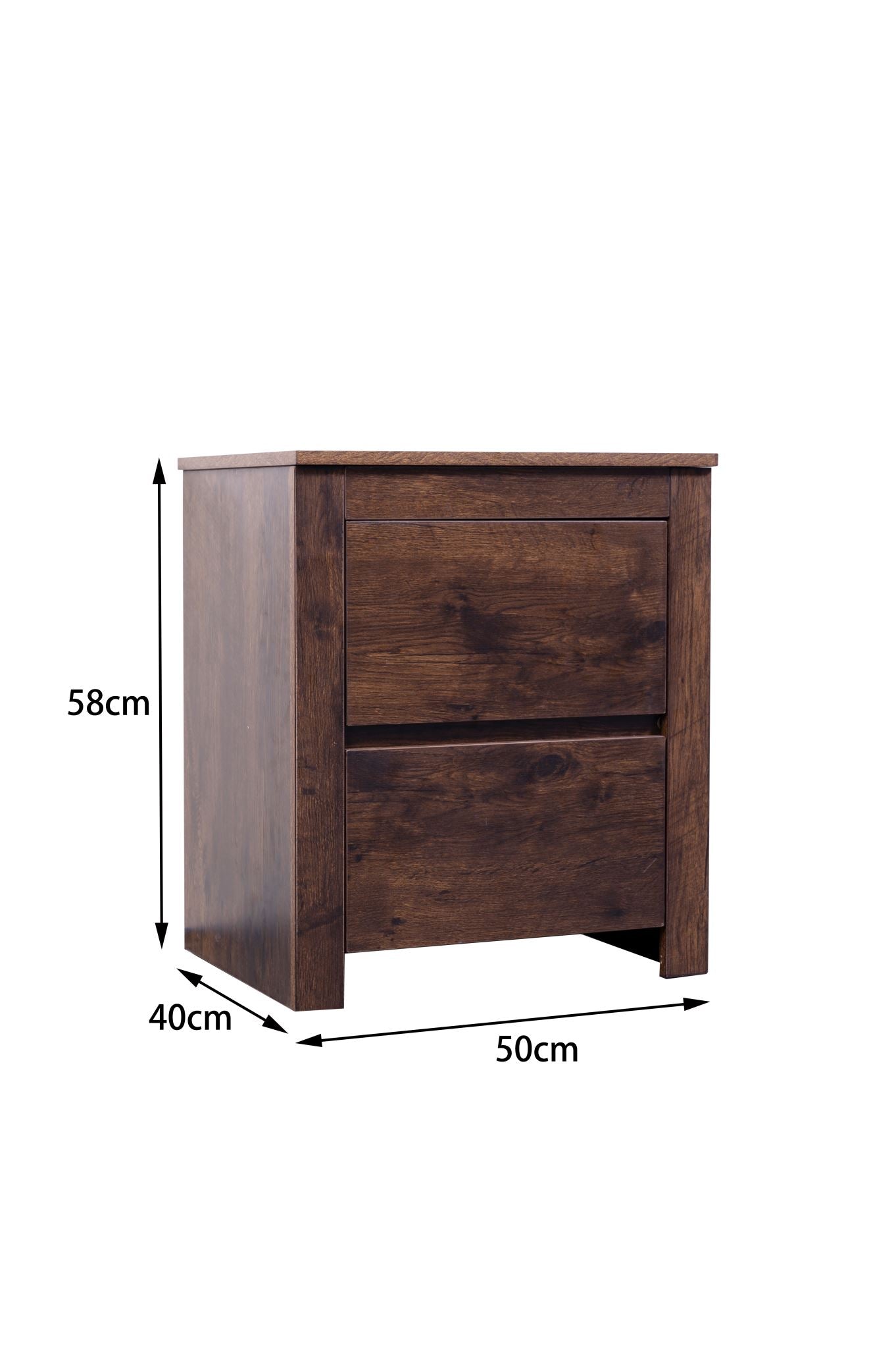 'Byron' Dark Oak Bedside Table sue-e furniture