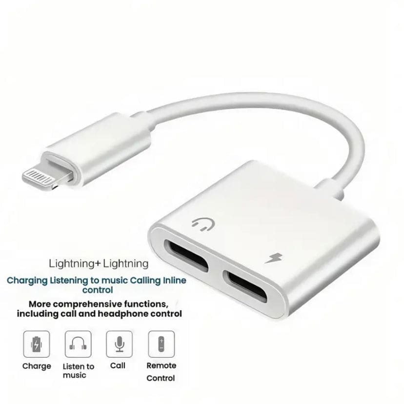 Double Lightning Y Cable Adapter 9eight5