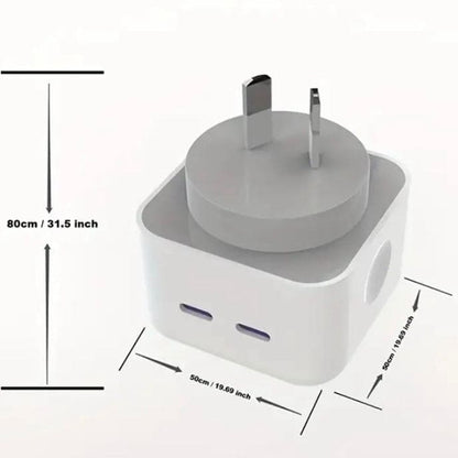 Double Type C Power Adapter Wall Plug for (NZ / AUS) 9eight5