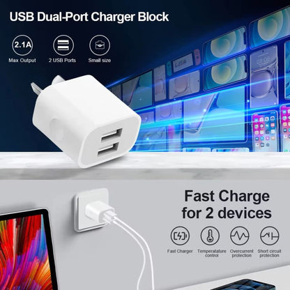 Dual USB Power Adapter Wall Plug (NZ / AUS) That Watch Shop