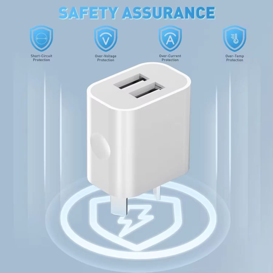 Dual USB Power Adapter Wall Plug (NZ / AUS) That Watch Shop