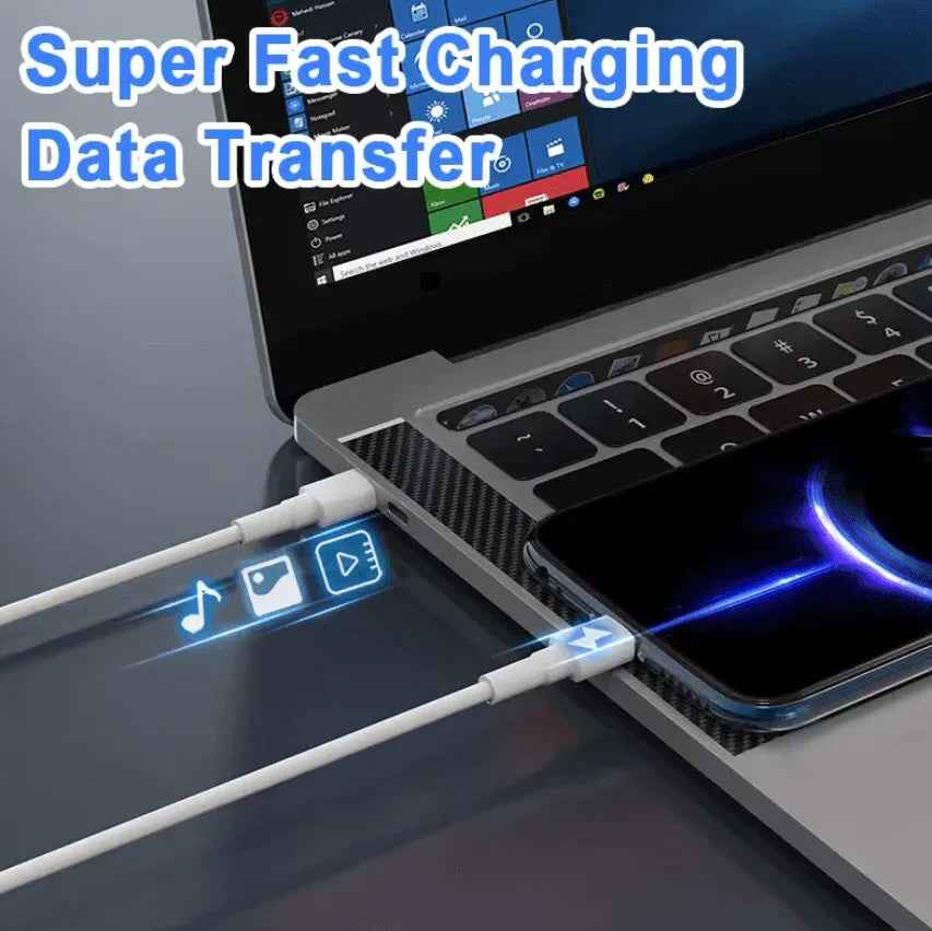 5A 100W USB-C to USB-C Cable – Super Speed Fast Charging & Data Sync