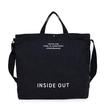 Canvas shoulder bag