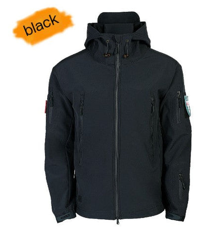 Men's Tactical Softshell Jacket — Waterproof Windproof Fleece Lined | Outdoor & Hiking