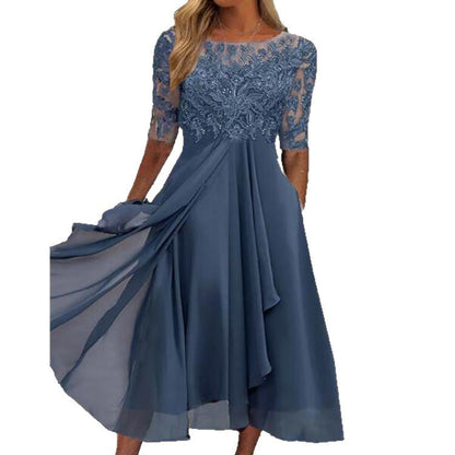 Chiffon Lace Evening Dress