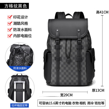 Casual versatile backpack with a textured finish