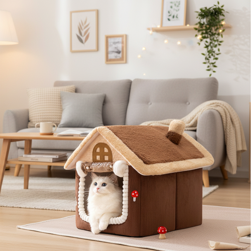 Cat House for Indoor Cats Large Washable Cat Cave dealonline.co.nz