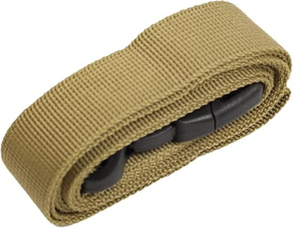 Green ECOTREK luggage straps, adjustable travel packing accessories, securing luggage with durable, flexible straps.