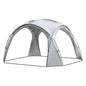 Beige ECOTREK party tent canopy with UPF50+ sun protection, measuring 320x320x205 cm, suitable for family outdoor gatherings.