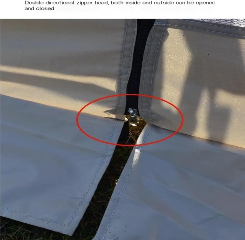 ECOTREK black anti-mosquito mesh canopy tent for beach and camping, portable with breathable screen for insect protection.