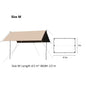 Green square ECOTREK waterproof outdoor canopy sun shade sail for garden, patio, and outdoor parties.