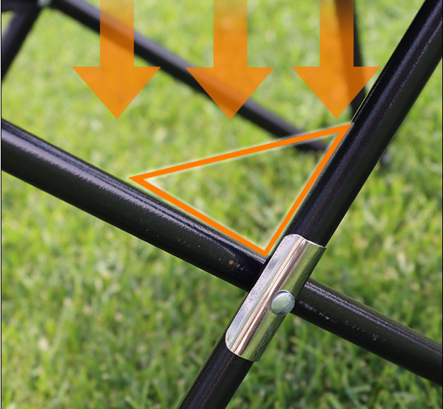 ECOTREK black ultralight portable folding chair for camping, fishing, and picnics, featuring a compact design for outdoor activities.
