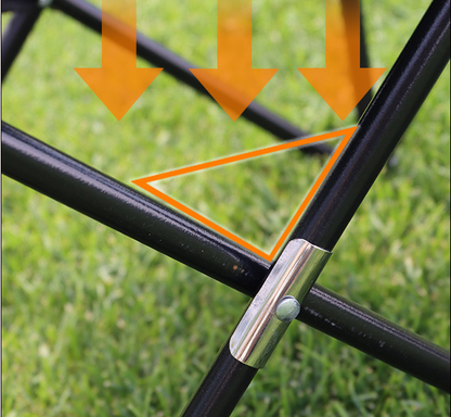 ECOTREK black ultralight portable folding chair for camping, fishing, and picnics, featuring a compact design for outdoor activities.