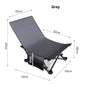 Gray ECOTREK portable folding beach chair suitable for outdoor and office use, with a lightweight, compact design.
