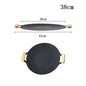 ECOTREK 30cm portable non-stick barbecue plate, ideal for outdoor cooking and grilling, with a durable, easy-to-clean surface.