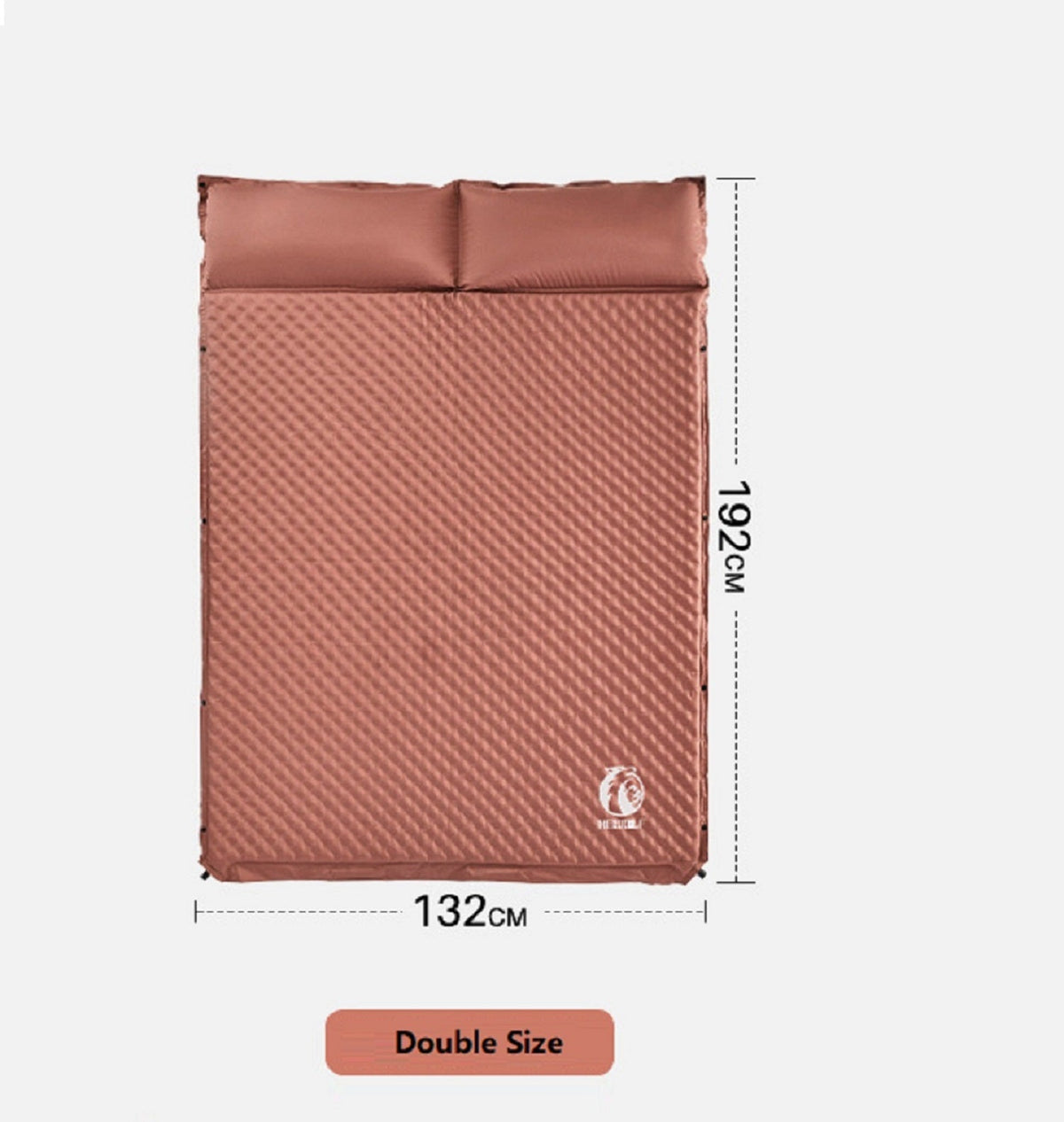 Green ECOTREK self-inflating air mattress for outdoor camping, single size, lightweight and easy to set up.