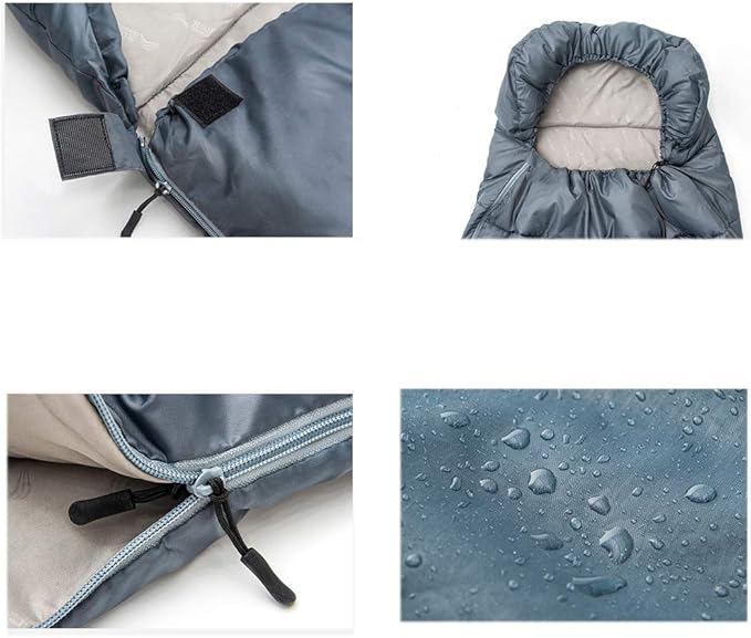 ECOTREK large rectangular sleeping bag, 230x100 cm, suitable for camping, hiking, and outdoor activities, shown laid out flat.