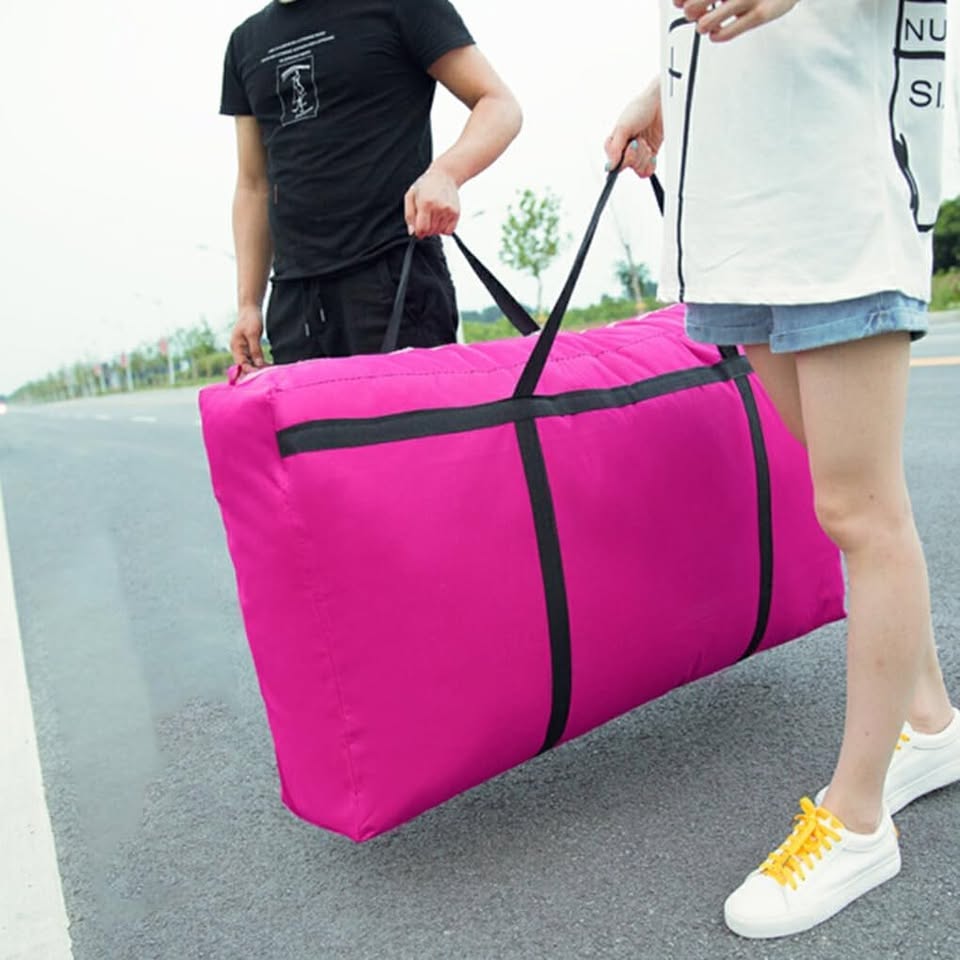 Extra large ECOTREK heavy-duty storage bag in black, 150L capacity, sturdy and spacious for bulky items or outdoor gear.