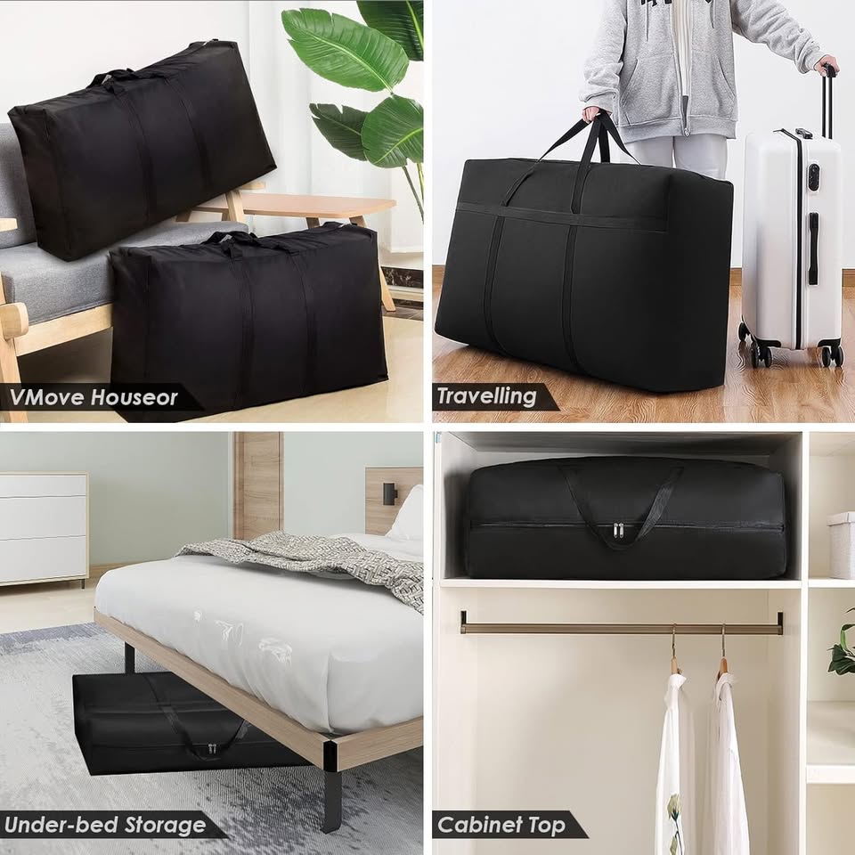 Extra large ECOTREK heavy-duty storage bag in black, 150L capacity, durable and spacious for versatile storage needs.