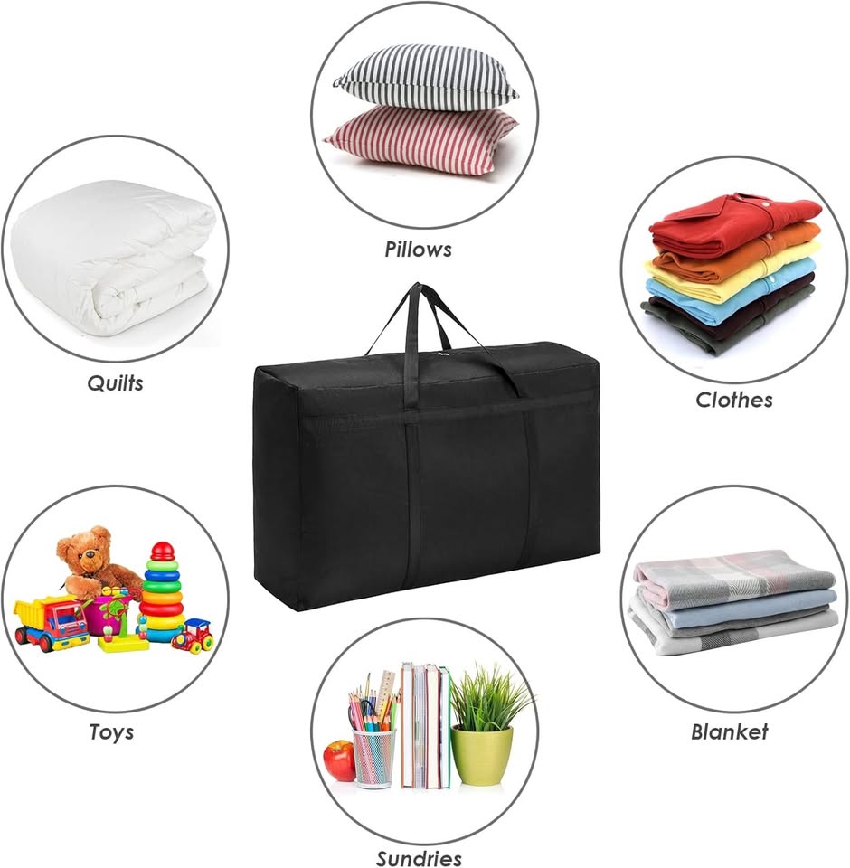 Heavy-duty extra large 150L storage bag by ECOTREK with durable waterproof material for secure storage.