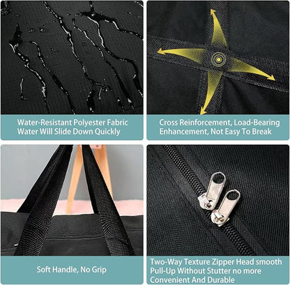 Extra large ECOTREK heavy-duty storage bag in black, 230L capacity, durable, and suitable for organizing or storing large items.