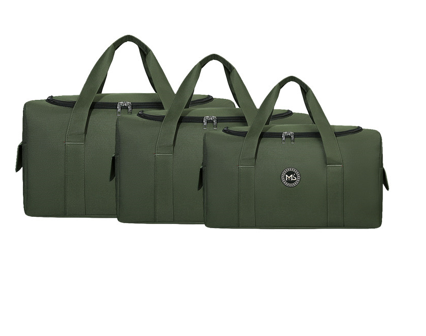 Black ECOTREK small 40L outdoor travel and camping gear storage bag, compact and durable for outdoor adventures.