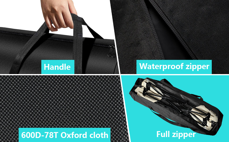 ECOTREK camping storage bag in small size, durable fabric with multiple compartments for organized outdoor gear storage