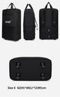 ECOTREK high-capacity foldable storage bag with wheels, airline checked luggage, durable and spacious for travel storage needs.