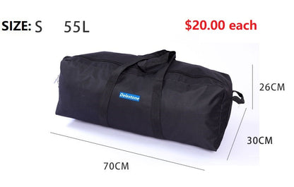 Large waterproof outdoor storage bag by ECOTREK, ideal for camping and travel, with a spacious capacity for outdoor gear.