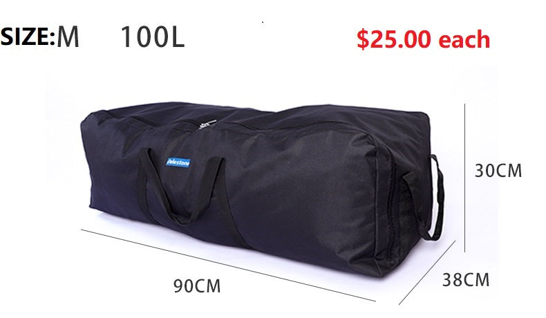 ECOTREK outdoor waterproof storage camping bag with large capacity for travel and camping, shown in a compact, durable design.