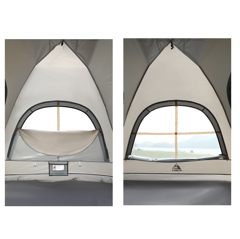 Large ECOTREK waterproof camping tent with automatic pop-up design, ideal for outdoor camping and quick setup.