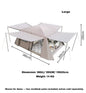 ECOTREK family tent with double layers, waterproof design, manual pole setup, PU3000 coating, ideal for outdoor camping.